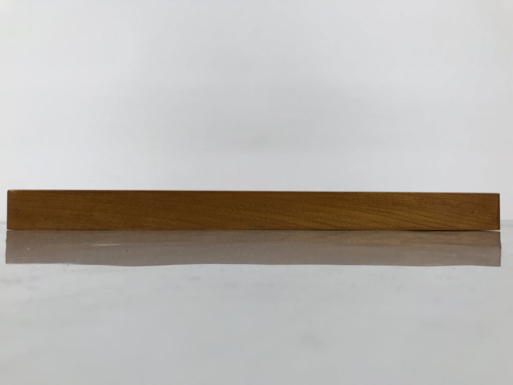 Japanese Brushed Lacquer Wood Serving Tray Obon Rectangle Bellflower Kikyo L587