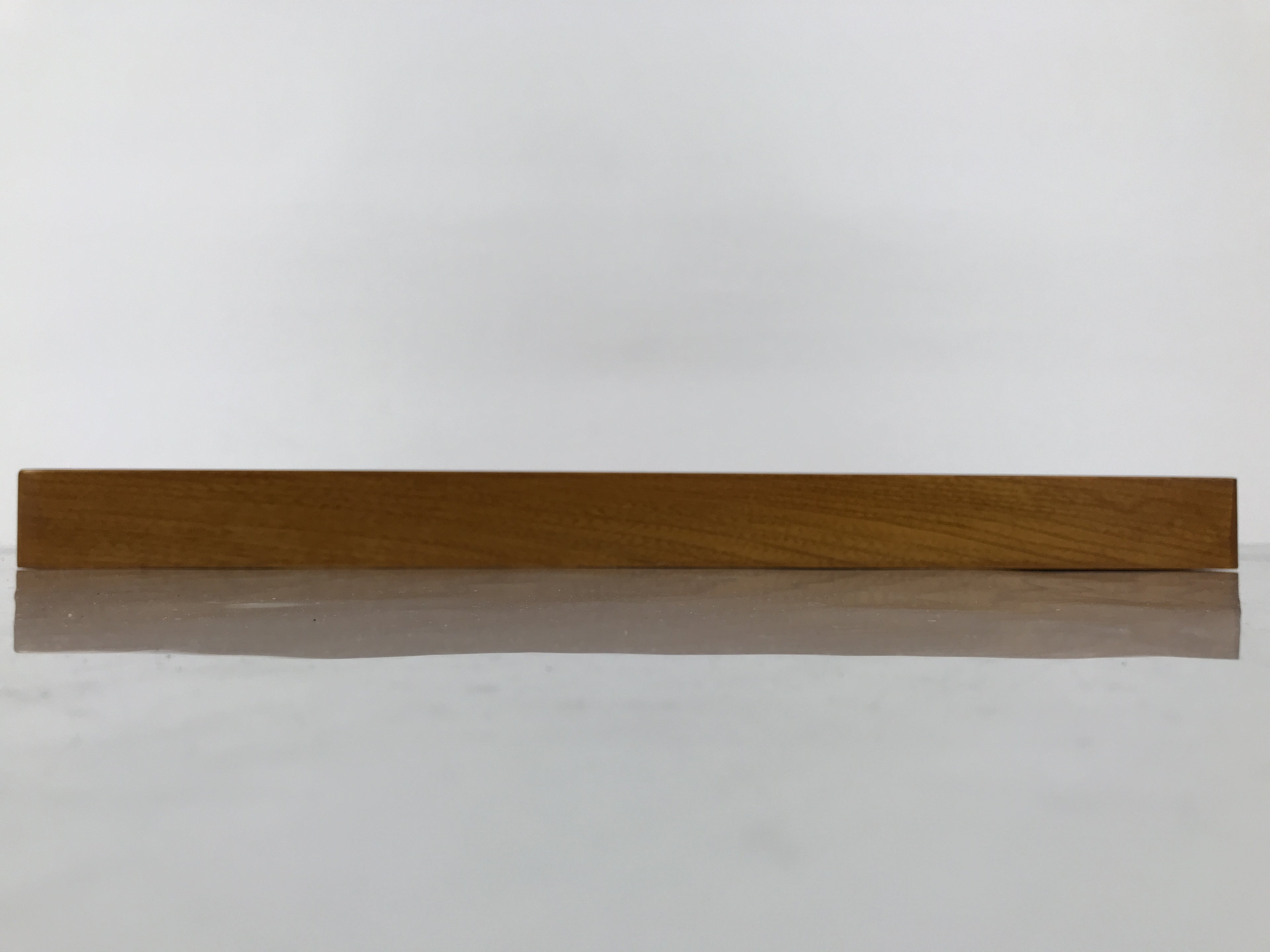 Japanese Brushed Lacquer Wood Serving Tray Obon Rectangle Bellflower Kikyo L587