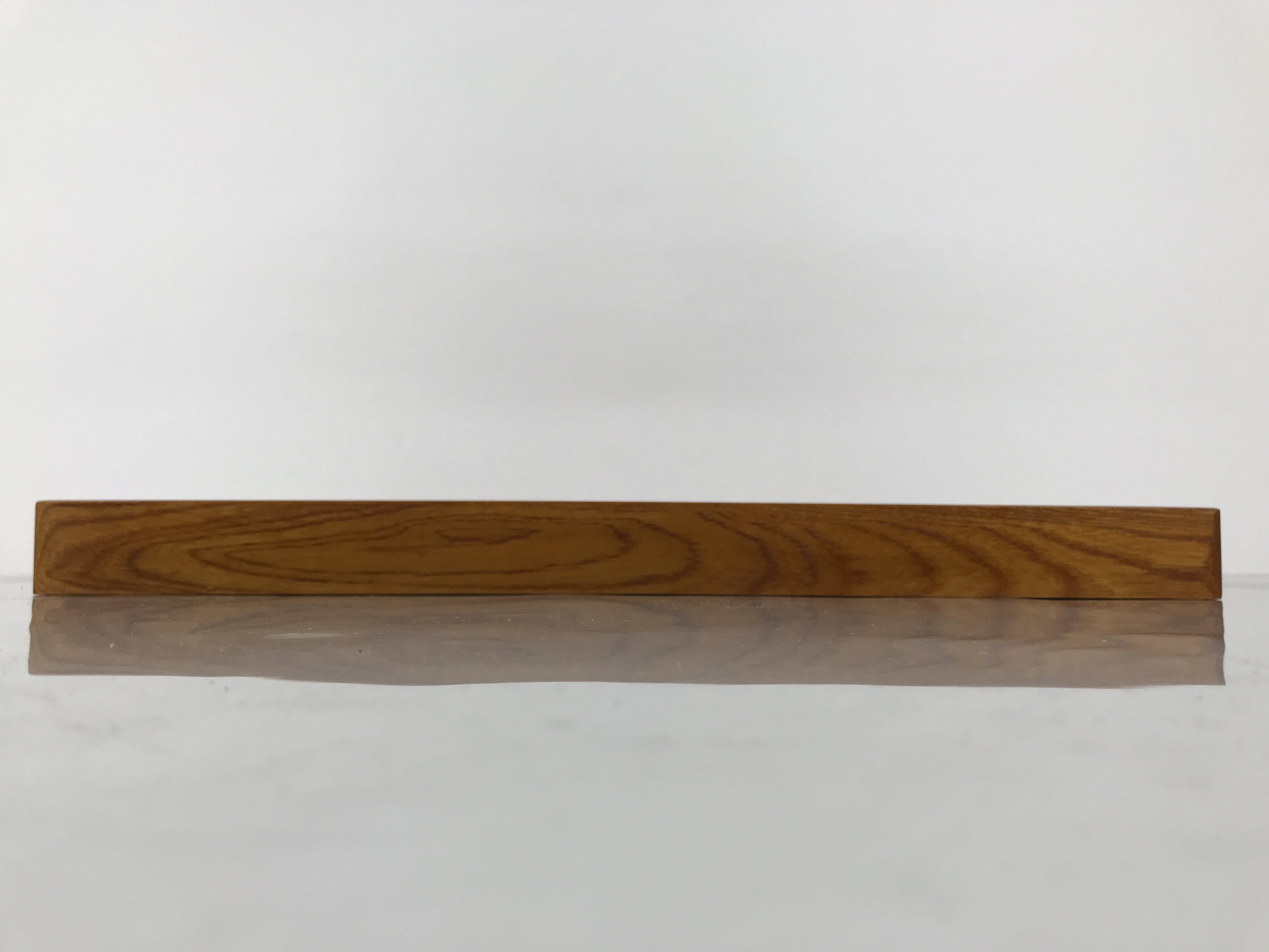 Japanese Brushed Lacquer Wood Serving Tray Obon Rectangle Bellflower Kikyo L587