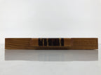 Japanese Brushed Lacquer Wood Serving Tray Obon Rectangle Bellflower Kikyo L587