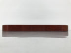 Japanese Brushed Lacquer Wood Serving Tray Obon Vtg Rectangle Floral Makie L586