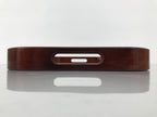 Japanese Brushed Lacquer Wood Serving Tray Obon Vtg Rectangle Floral Makie L586