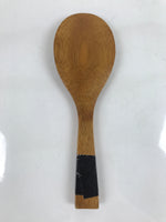 Japanese Brushed Lacquer Wood Sushi Rice Paddle Vtg Spatula Scoop Shamoji JK743