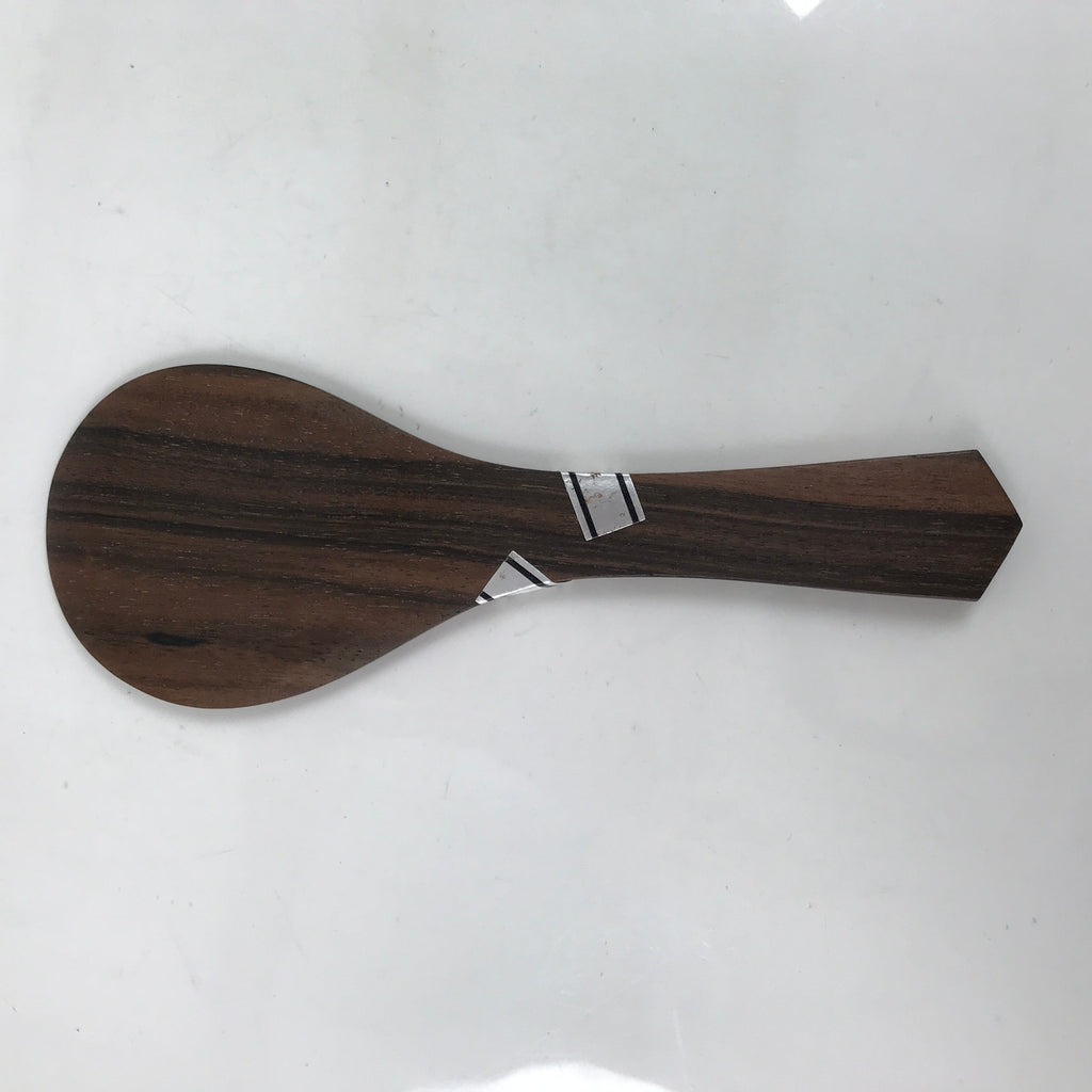 Japanese Brushed Lacquer Wood Sushi Rice Paddle Vtg Spatula Scoop Shamoji JK755