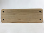 Japanese Brushed Lacquer Wood Table Organizer Box Vtg Handle Maple Sakura JK633