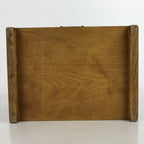 Japanese Brushed Lacquer Wood Tansu Storage Chest Vtg Haribako 3 Drawers T389
