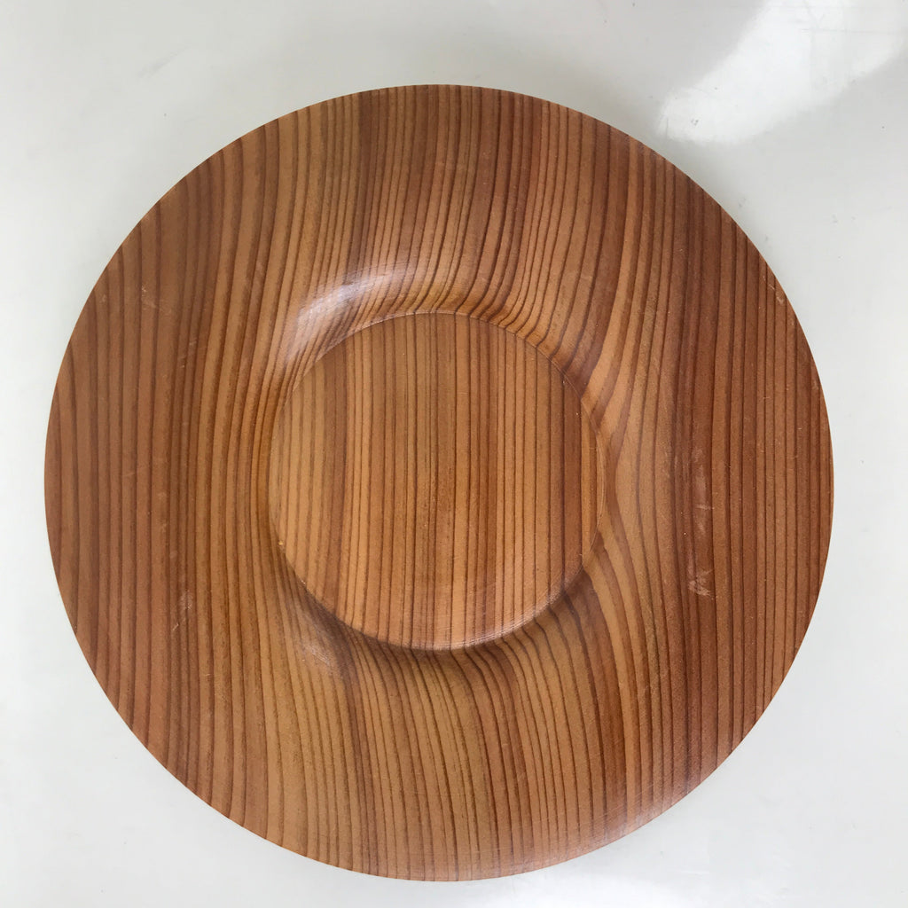 Japanese Brushed Lacquer Wooden Drink Saucer Vtg Chataku Coaster 5pc Brown L375