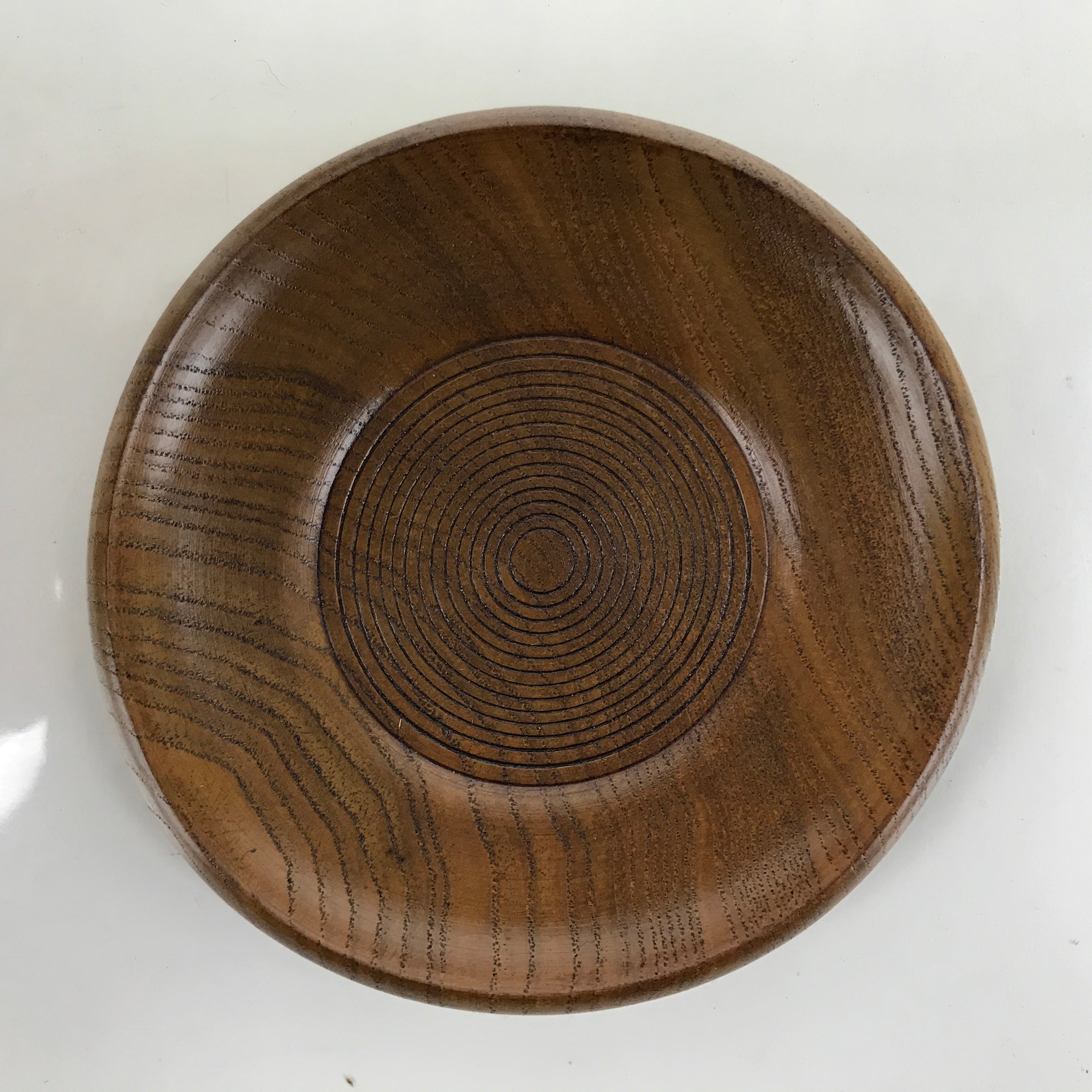 Japanese Brushed Lacquer Wooden Drink Saucer Vtg Chataku Coaster 5pc Set LWB95