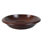 Japanese Brushed Lacquer Wooden Drink Saucer Zelkova Chataku Coaster Brown L466