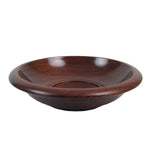 Japanese Brushed Lacquer Wooden Drink Saucer Zelkova Chataku Coaster Brown L467