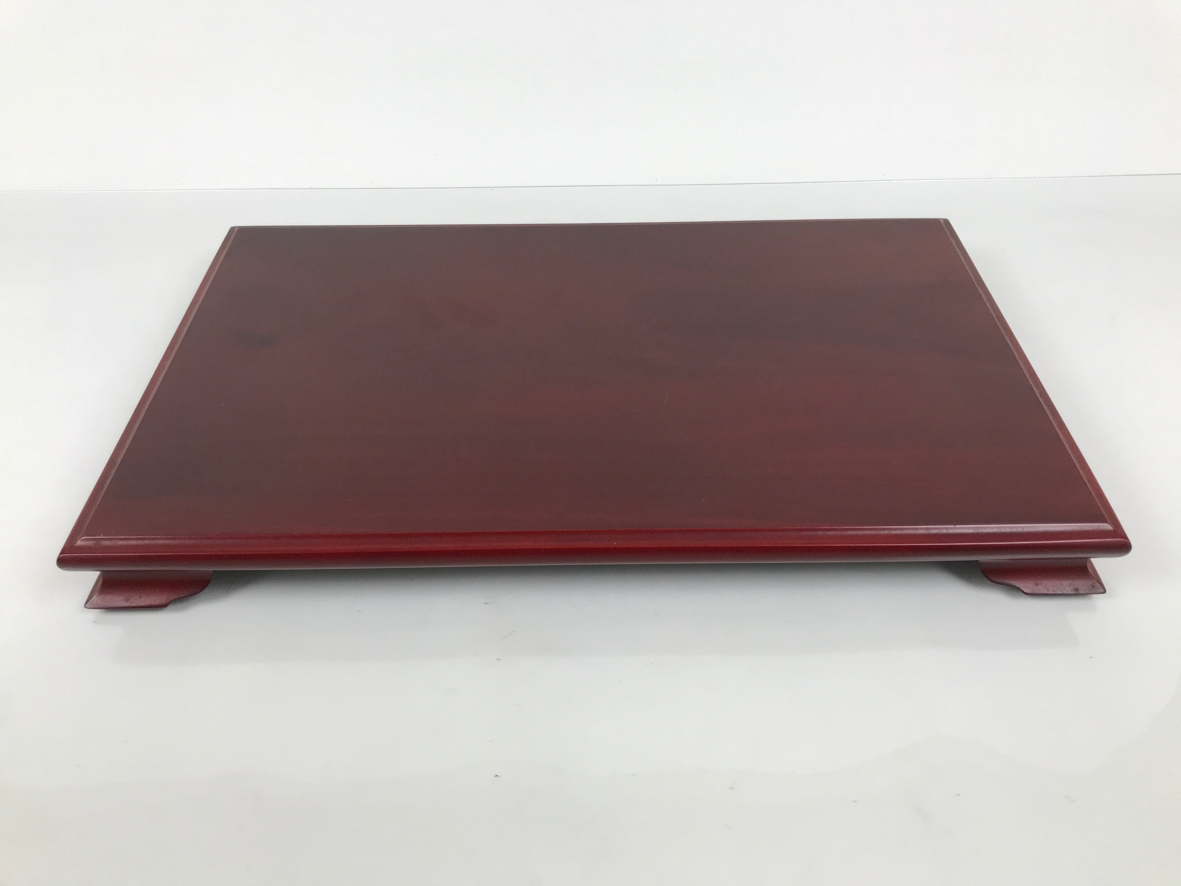 Japanese Brushed Lacquer Wooden Flower Vase Stand Kadai Ikebana Bonsai Red WT597