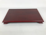 Japanese Brushed Lacquer Wooden Flower Vase Stand Kadai Ikebana Bonsai Red WT597