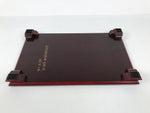 Japanese Brushed Lacquer Wooden Flower Vase Stand Kadai Ikebana Bonsai Red WT597