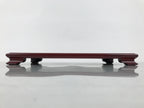 Japanese Brushed Lacquer Wooden Flower Vase Stand Kadai Ikebana Bonsai Red WT597