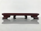 Japanese Brushed Lacquer Wooden Flower Vase Stand Kadai Ikebana Bonsai Red WT597