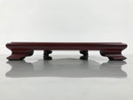 Japanese Brushed Lacquer Wooden Flower Vase Stand Kadai Ikebana Bonsai Red WT597