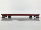 Japanese Brushed Lacquer Wooden Flower Vase Stand Kadai Ikebana Bonsai Red WT597