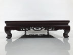 Japanese Brushed Lacquer Wooden Flower Vase Stand Vtg Kadai Ikebana Bonsai WT576