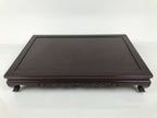 Japanese Brushed Lacquer Wooden Flower Vase Stand Vtg Kadai Ikebana Bonsai WT576
