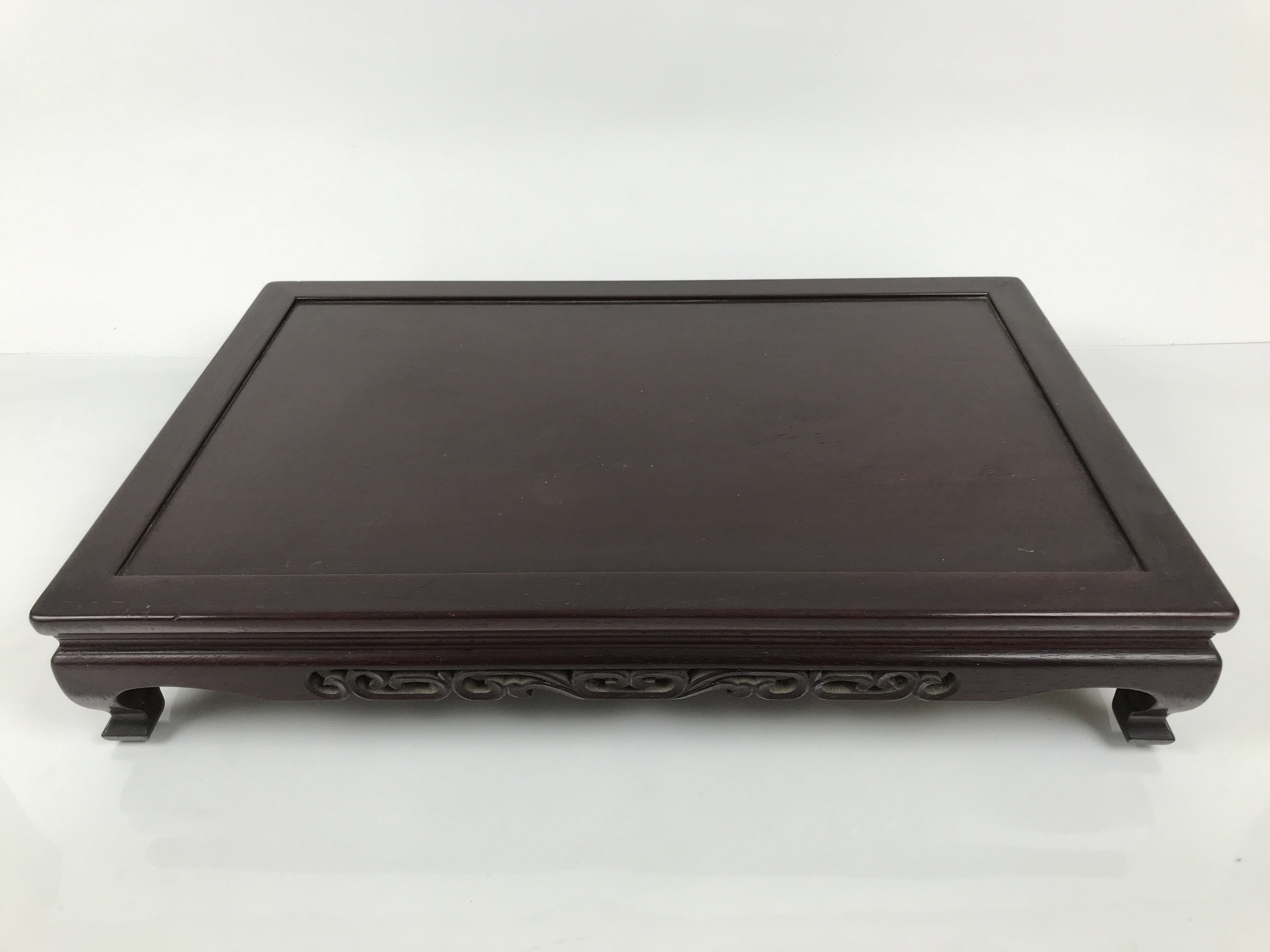 Japanese Brushed Lacquer Wooden Flower Vase Stand Vtg Kadai Ikebana Bonsai WT576