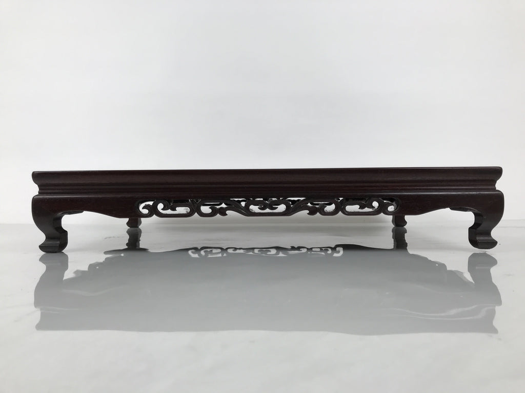 Japanese Brushed Lacquer Wooden Flower Vase Stand Vtg Kadai Ikebana Bonsai WT576