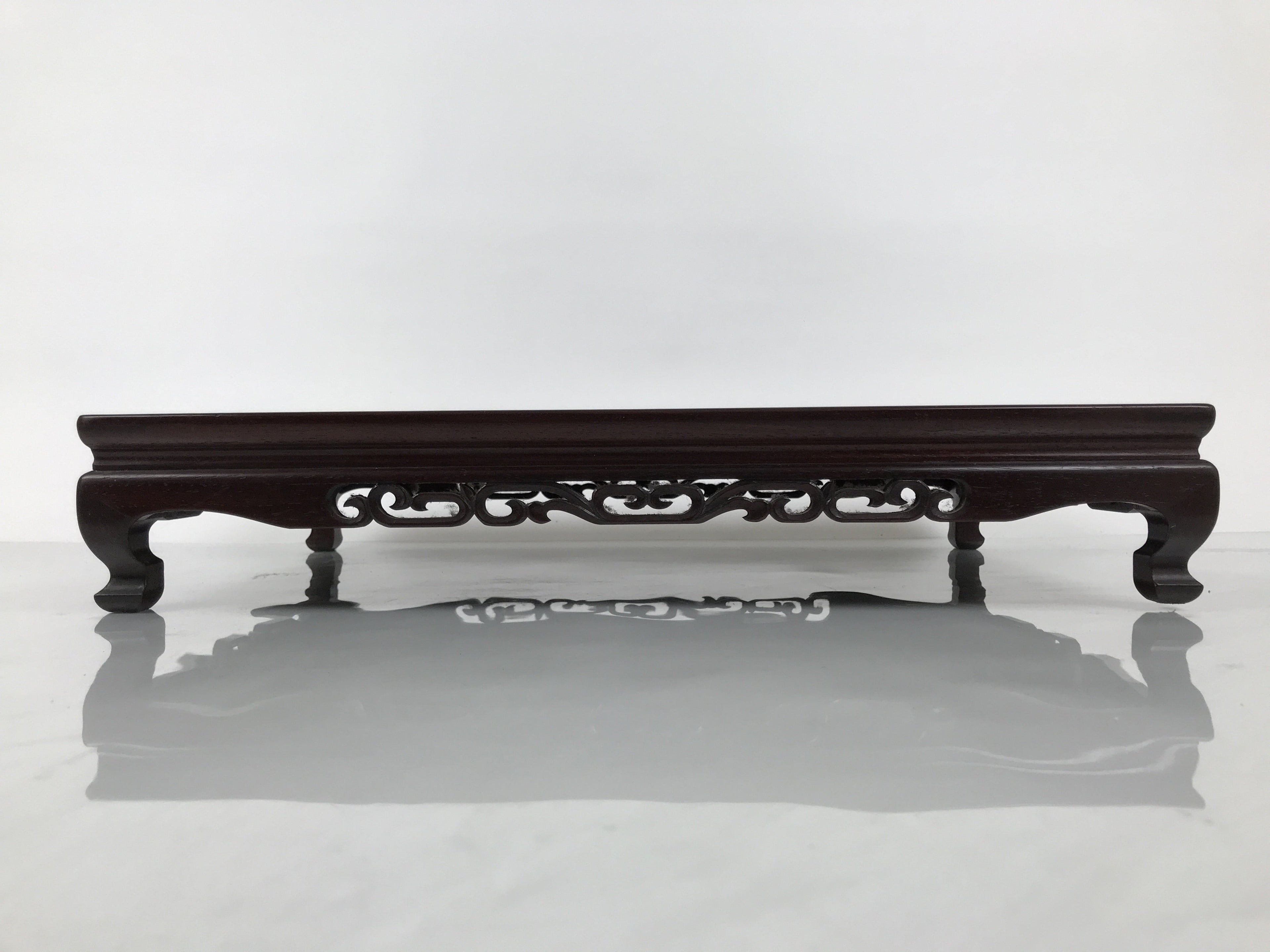 Japanese Brushed Lacquer Wooden Flower Vase Stand Vtg Kadai Ikebana Bonsai WT576