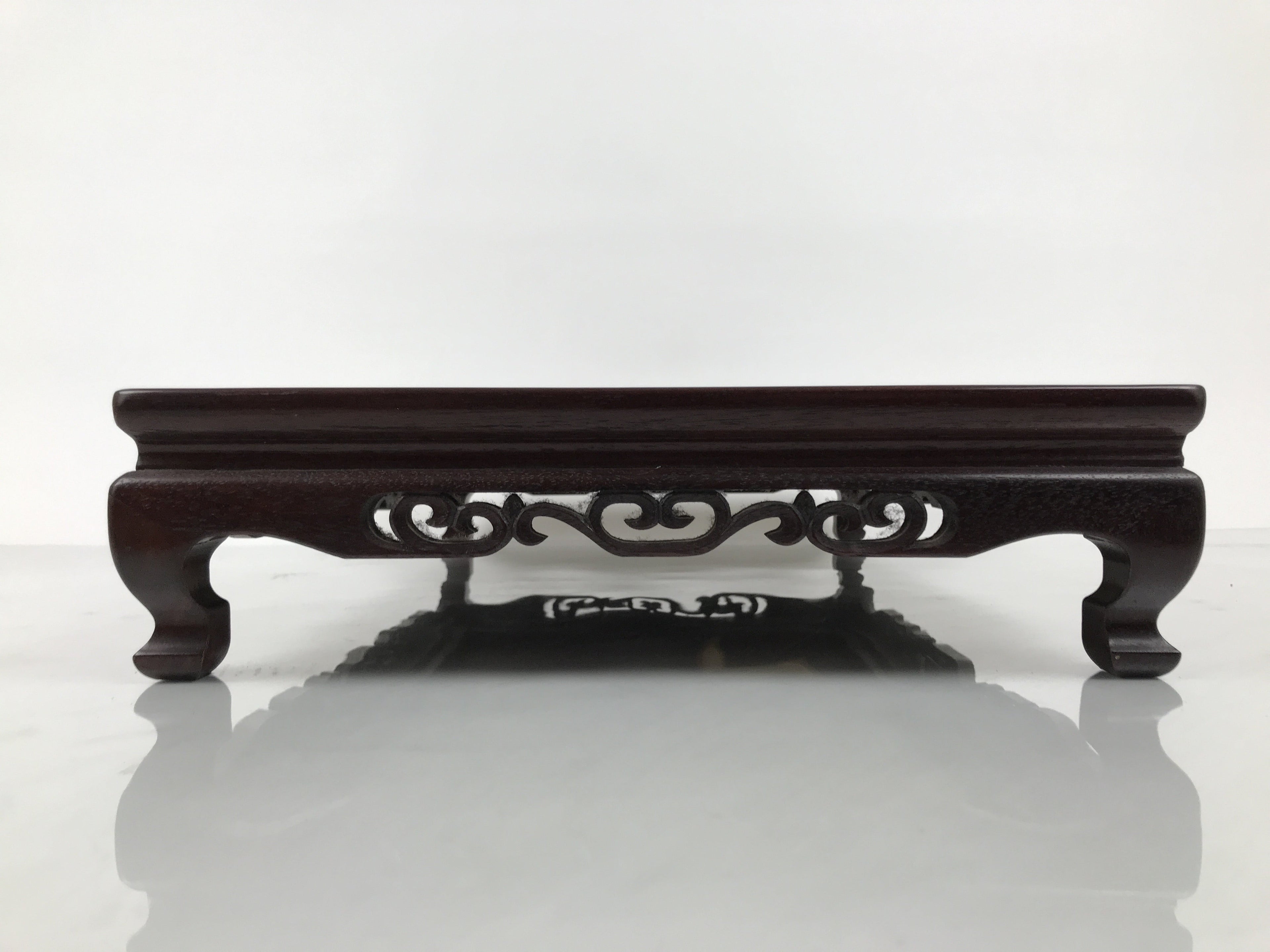 Japanese Brushed Lacquer Wooden Flower Vase Stand Vtg Kadai Ikebana Bonsai WT576