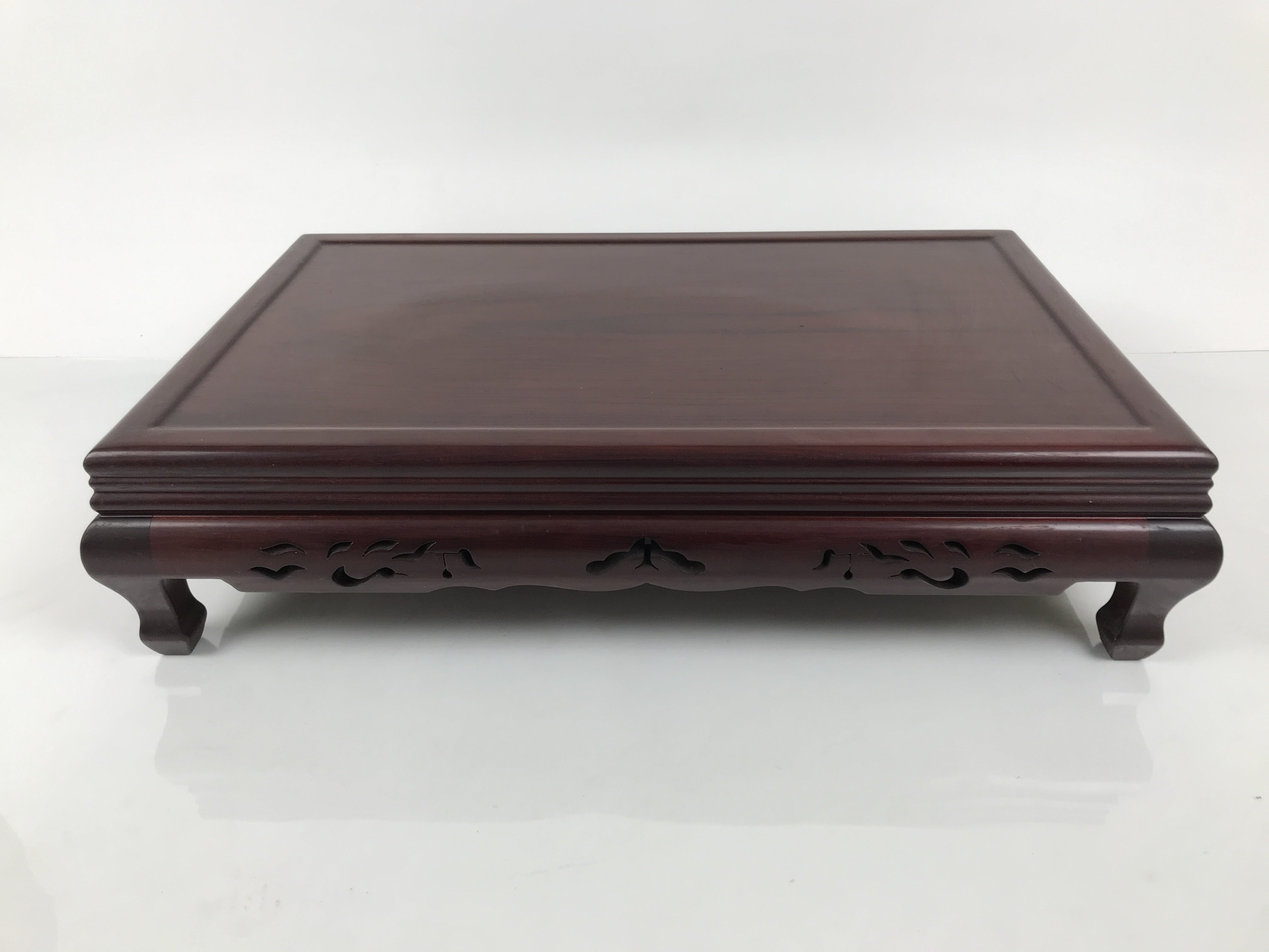 Japanese Brushed Lacquer Wooden Flower Vase Stand Vtg Kadai