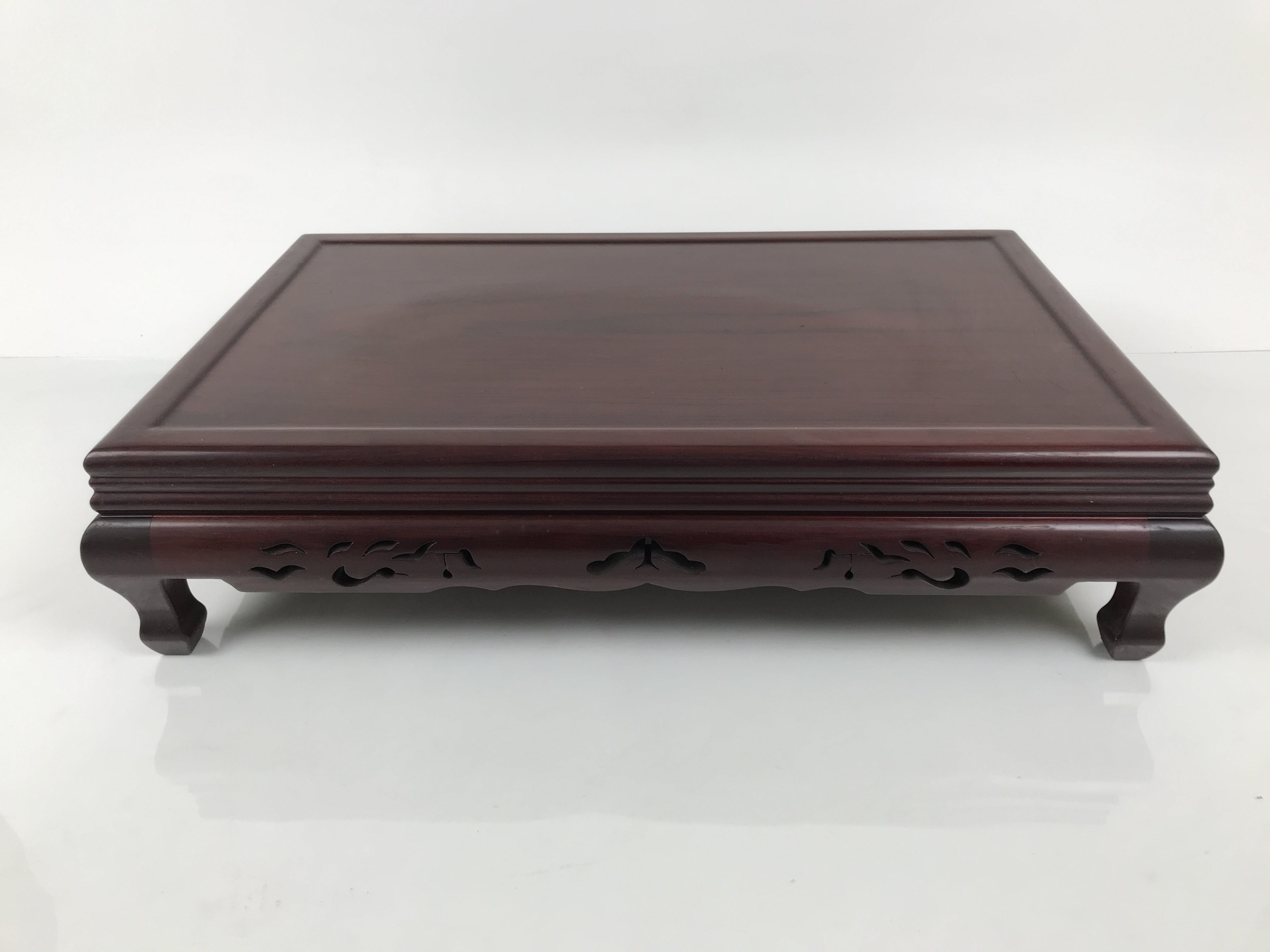 Japanese Brushed Lacquer Wooden Flower Vase Stand Vtg Kadai Ikebana Bonsai WT577