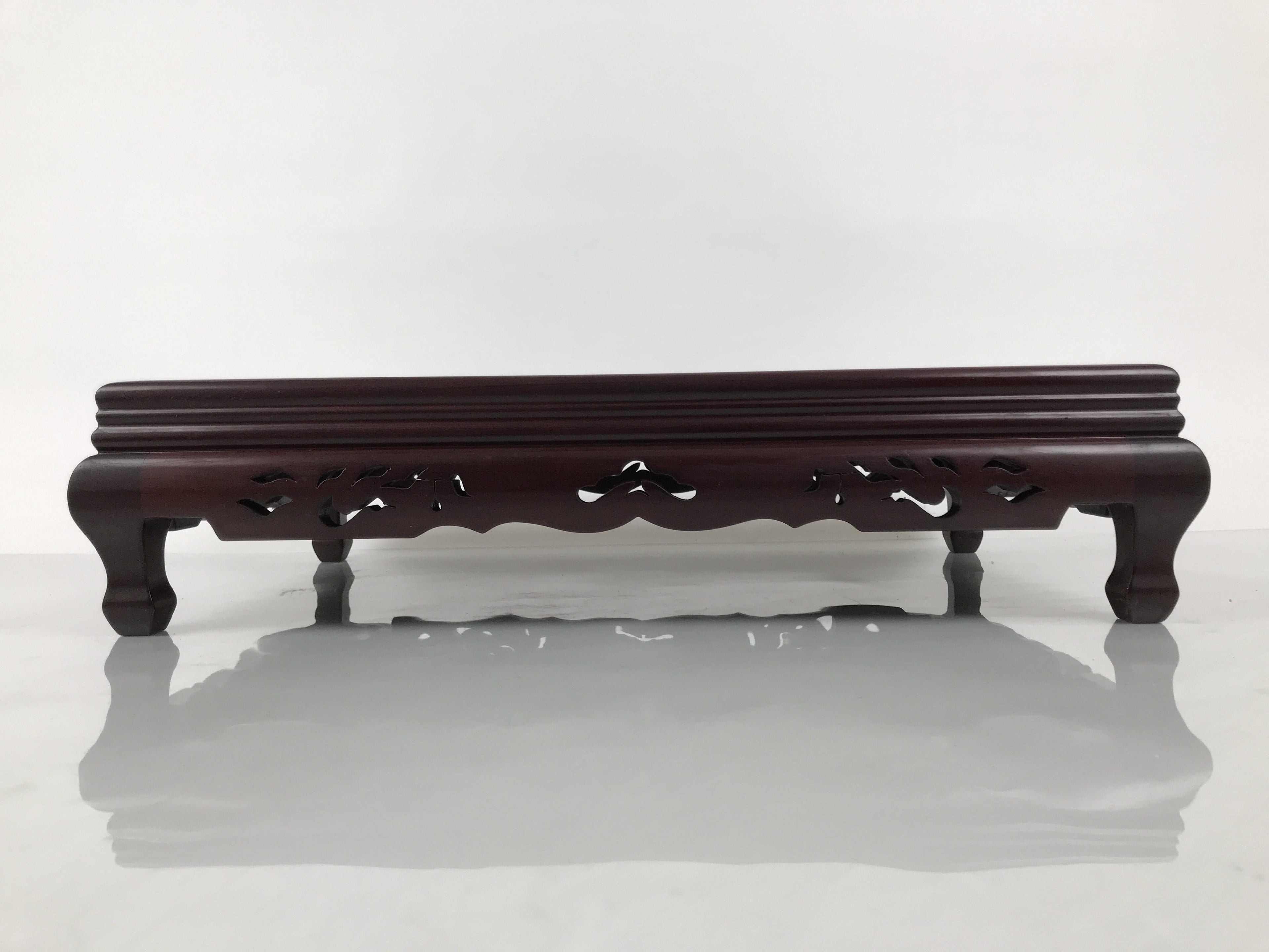 Japanese Brushed Lacquer Wooden Flower Vase Stand Vtg Kadai Ikebana Bonsai WT577