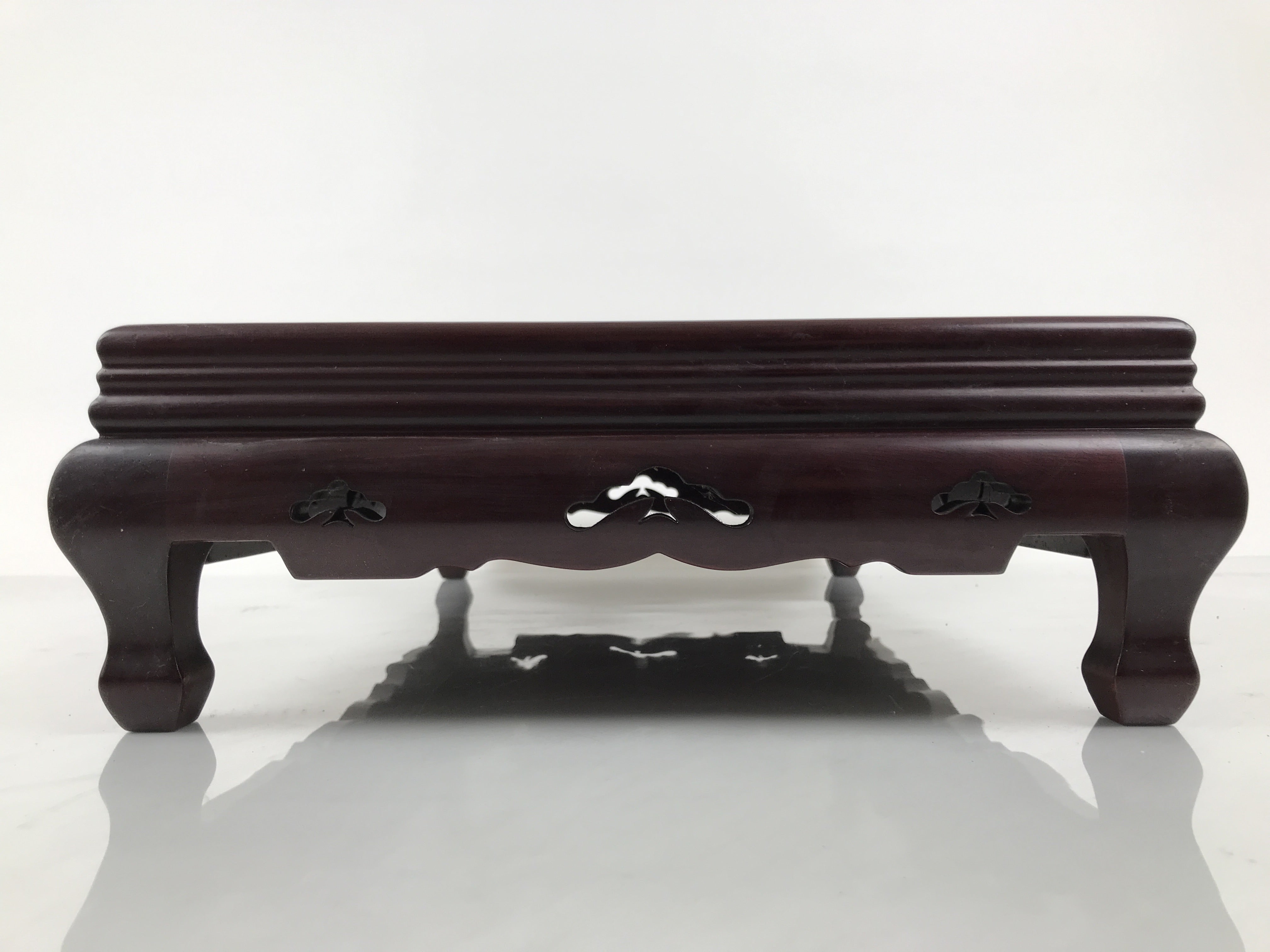 木の置き物 Japanese Brushed Lacquer Wooden Flower Vase Stand Vtg Kadai