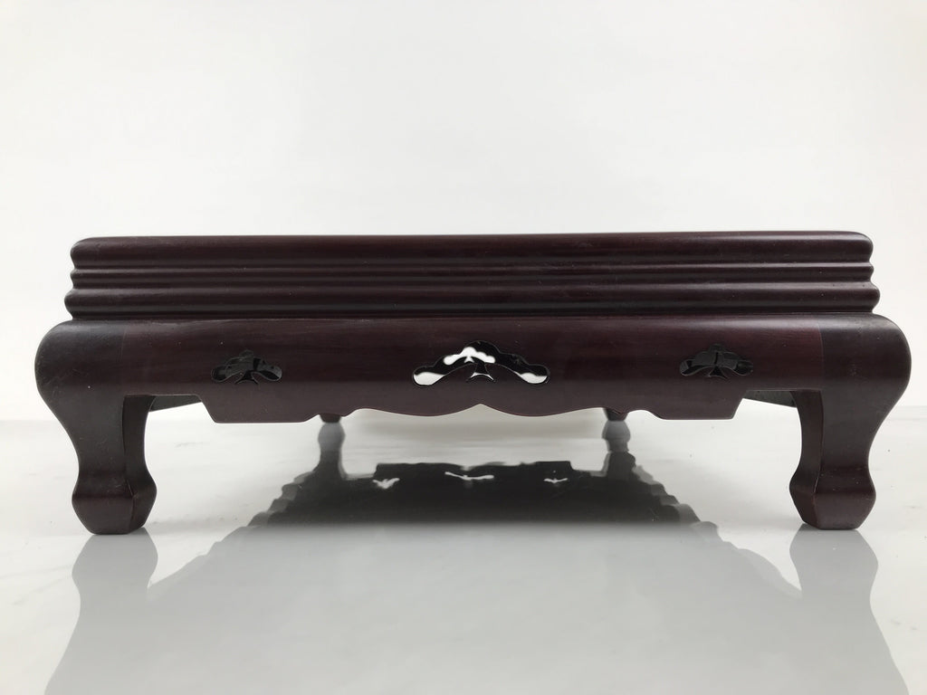 Japanese Brushed Lacquer Wooden Flower Vase Stand Vtg Kadai Ikebana Bonsai WT577