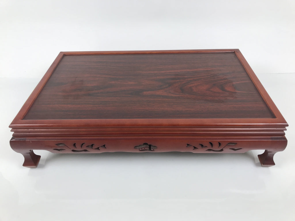 Japanese Brushed Lacquer Wooden Flower Vase Stand Vtg Kadai Ikebana Bonsai WT578