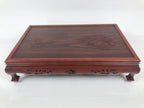 Japanese Brushed Lacquer Wooden Flower Vase Stand Vtg Kadai Ikebana Bonsai WT578