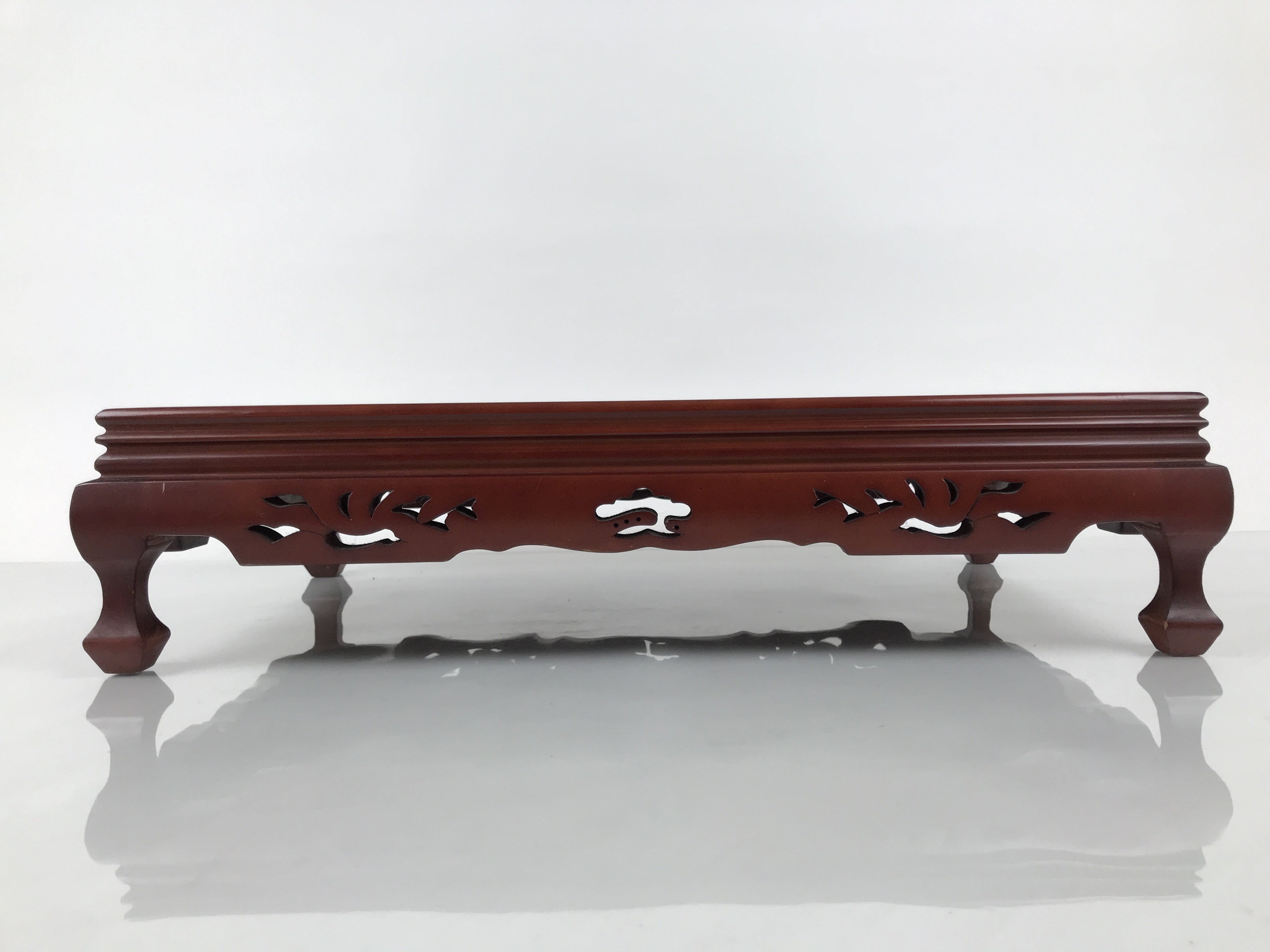 Japanese Brushed Lacquer Wooden Flower Vase Stand Vtg Kadai Ikebana Bonsai WT578