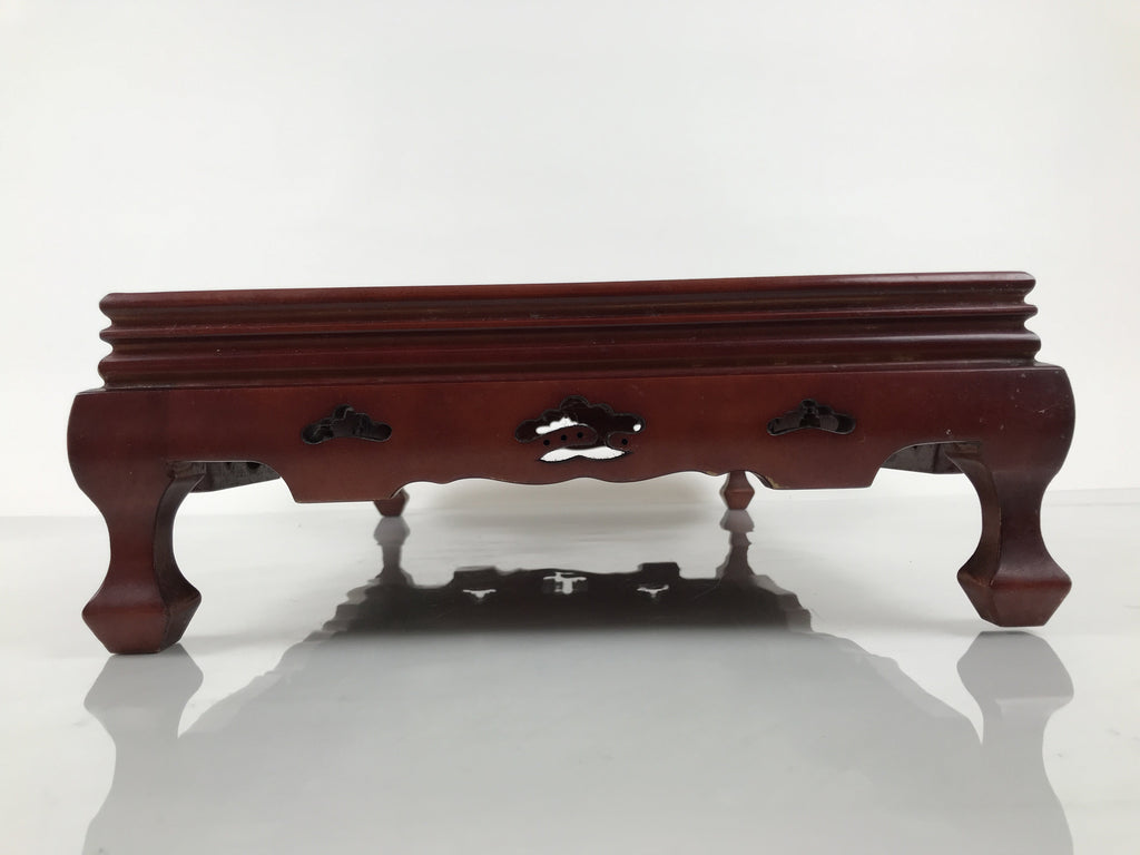 Japanese Brushed Lacquer Wooden Flower Vase Stand Vtg Kadai Ikebana Bonsai WT578