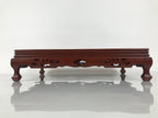 Japanese Brushed Lacquer Wooden Flower Vase Stand Vtg Kadai Ikebana Bonsai WT578