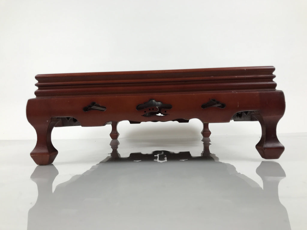 Japanese Brushed Lacquer Wooden Flower Vase Stand Vtg Kadai Ikebana Bonsai WT578