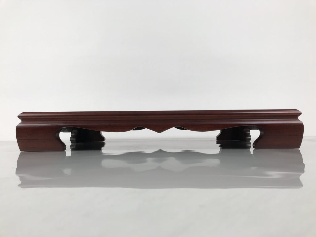 Japanese Brushed Lacquer Wooden Flower Vase Stand Vtg Kadai Ikebana Bonsai WT581