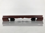 Japanese Brushed Lacquer Wooden Flower Vase Stand Vtg Kadai Ikebana Bonsai WT581