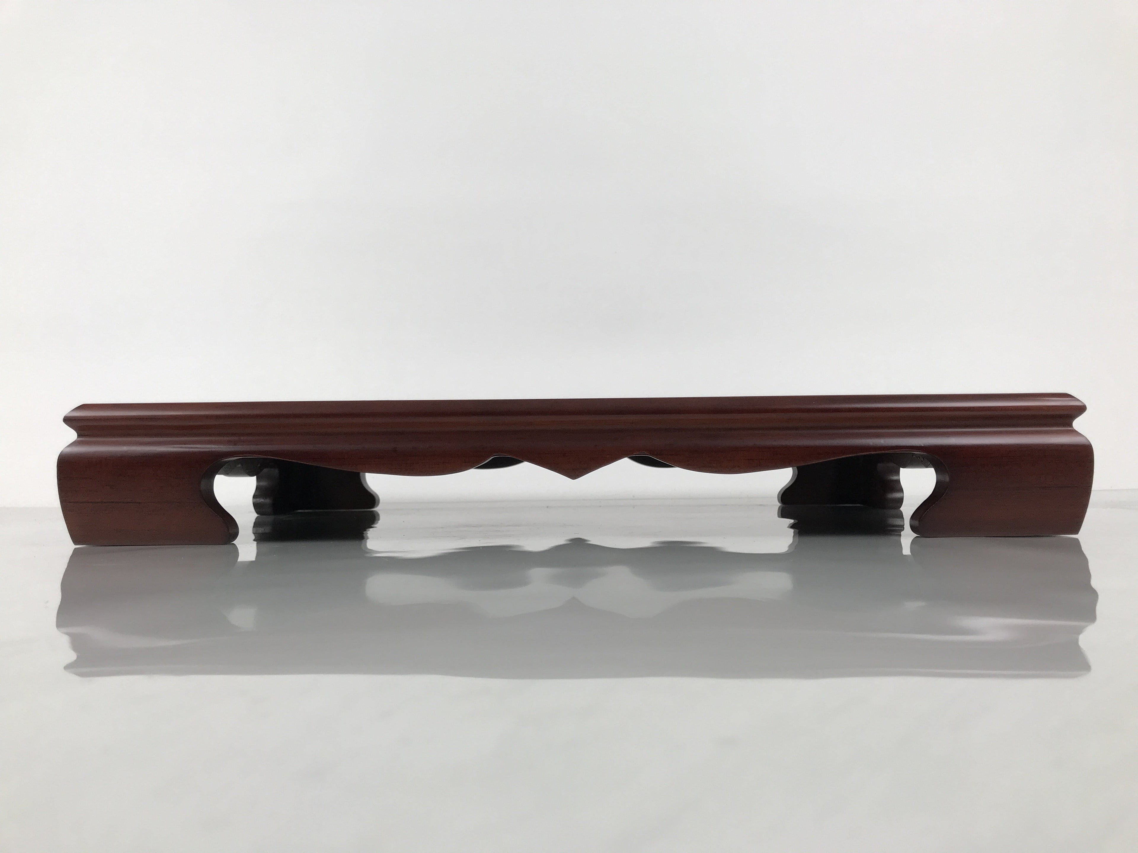 Japanese Brushed Lacquer Wooden Flower Vase Stand Vtg Kadai Ikebana Bonsai WT581