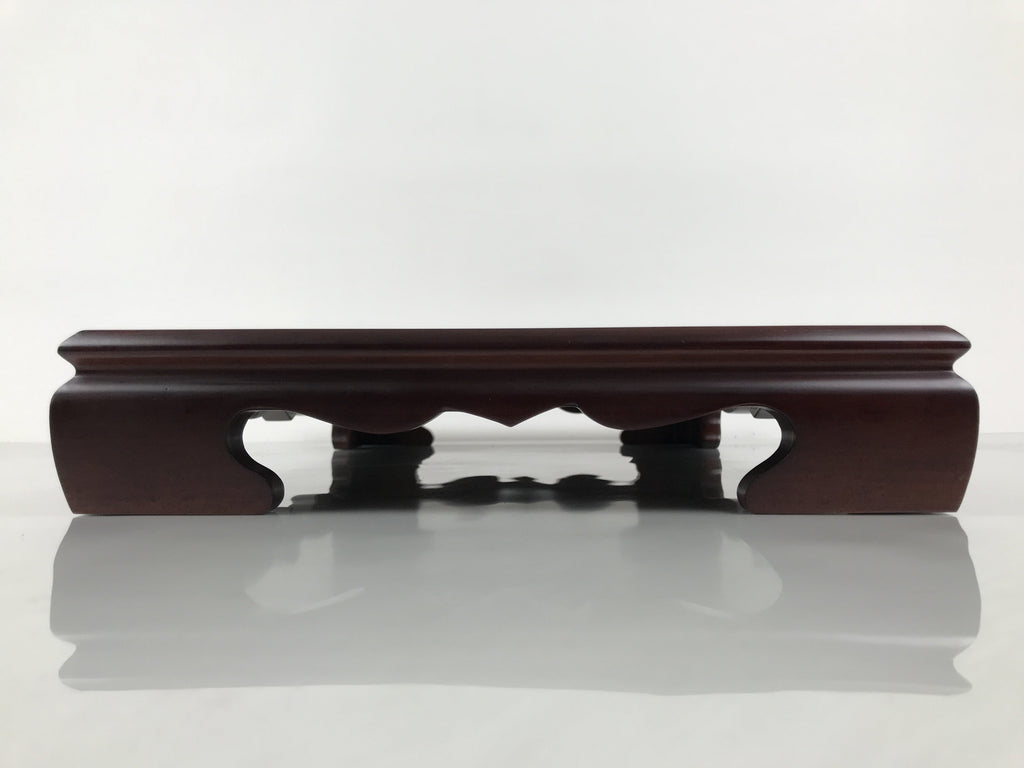Japanese Brushed Lacquer Wooden Flower Vase Stand Vtg Kadai Ikebana Bonsai WT581