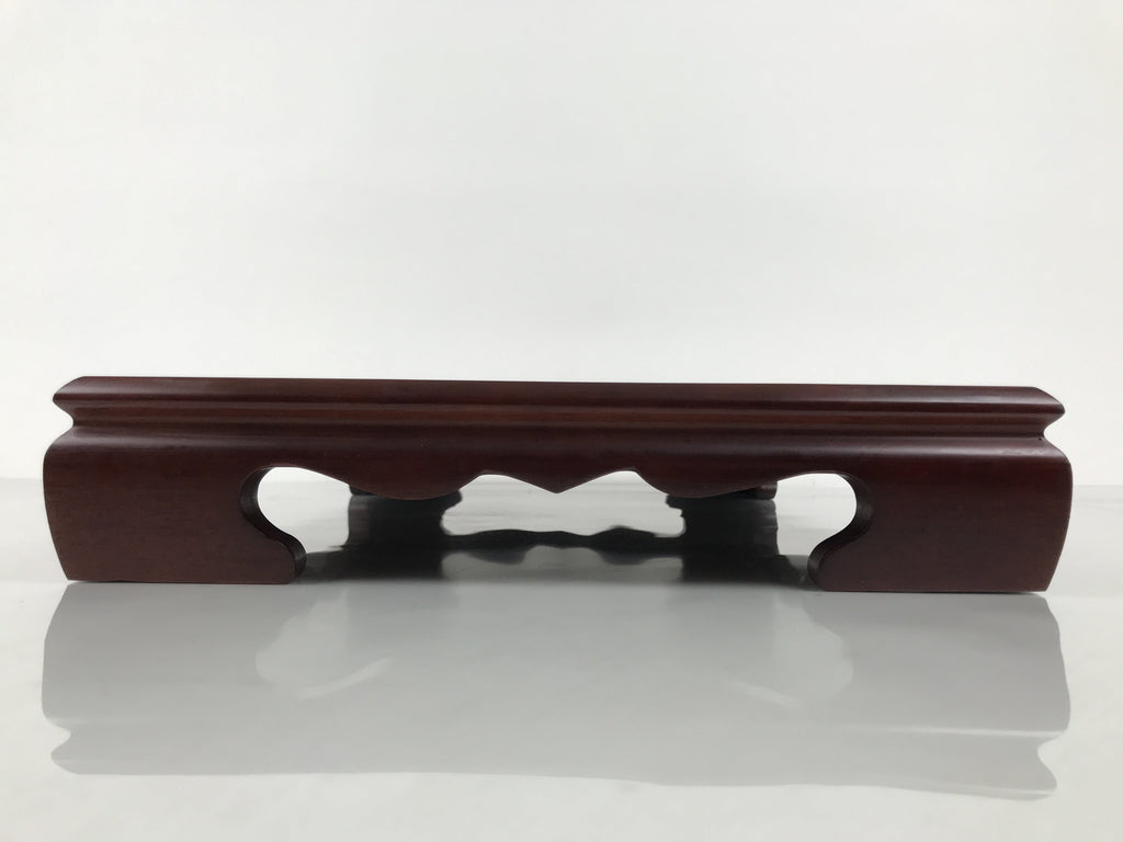 Japanese Brushed Lacquer Wooden Flower Vase Stand Vtg Kadai Ikebana Bonsai WT581