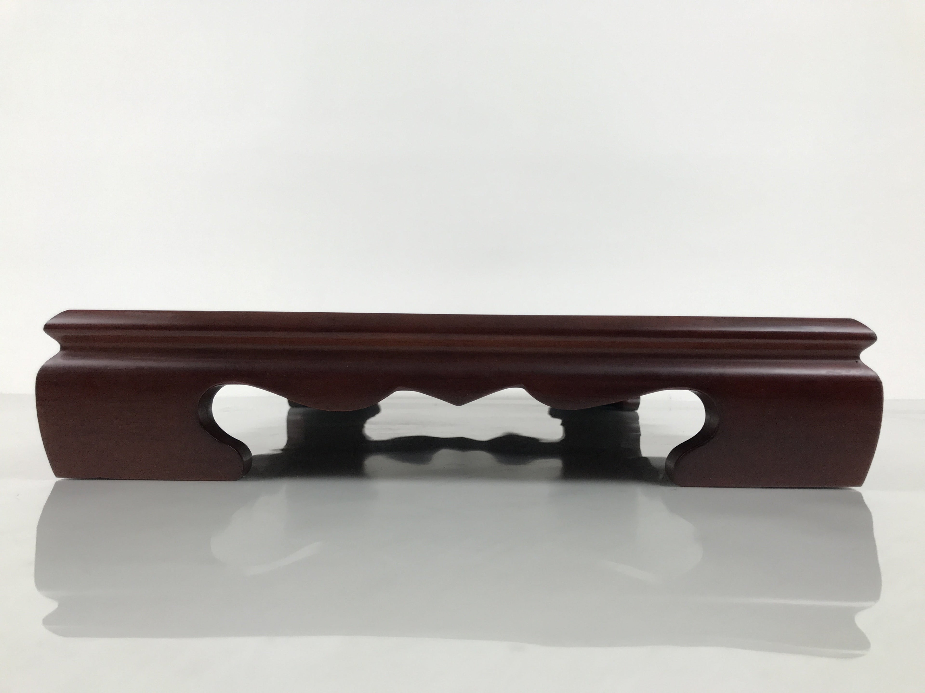 Japanese Brushed Lacquer Wooden Flower Vase Stand Vtg Kadai Ikebana Bonsai WT581
