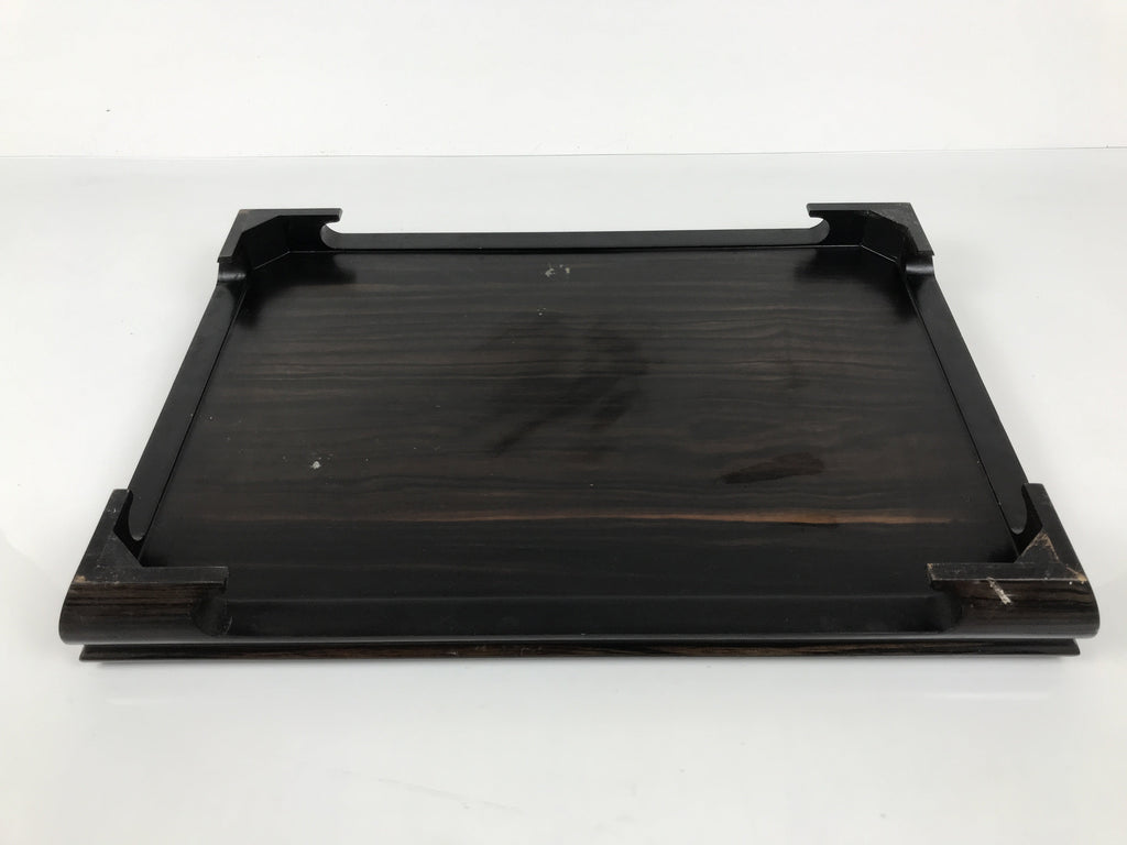 Japanese Brushed Lacquer Wooden Flower Vase Stand Vtg Kadai Ikebana Bonsai WT582