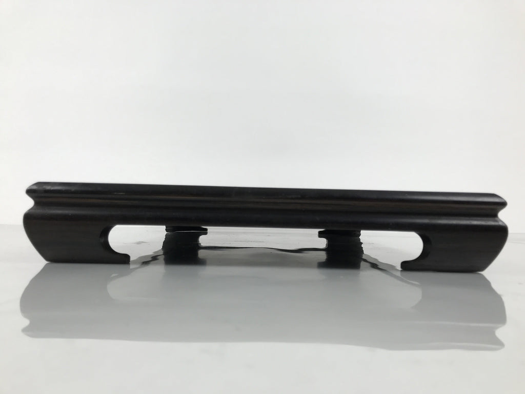 Japanese Brushed Lacquer Wooden Flower Vase Stand Vtg Kadai Ikebana Bonsai WT582