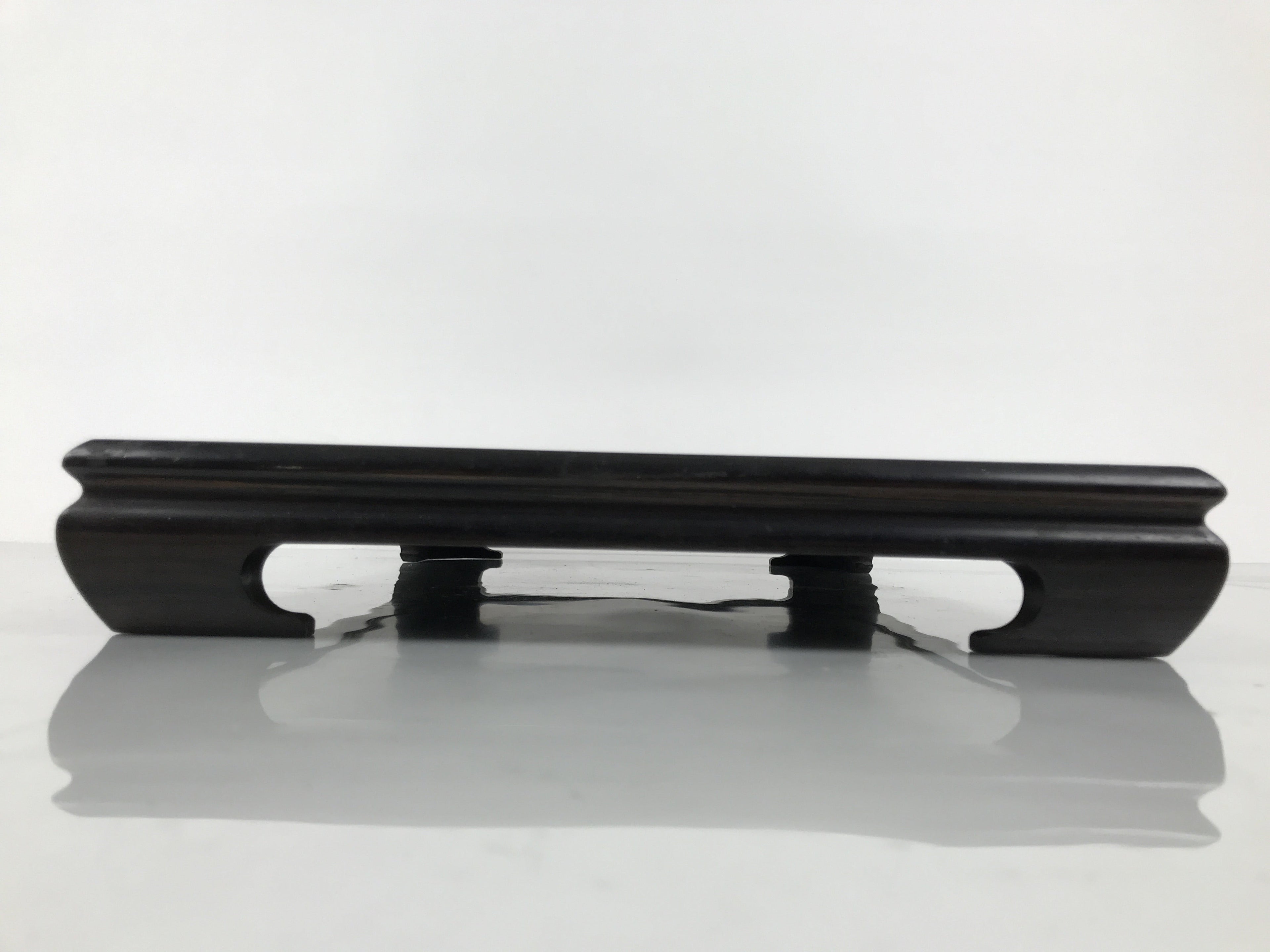 Japanese Brushed Lacquer Wooden Flower Vase Stand Vtg Kadai Ikebana Bonsai WT582