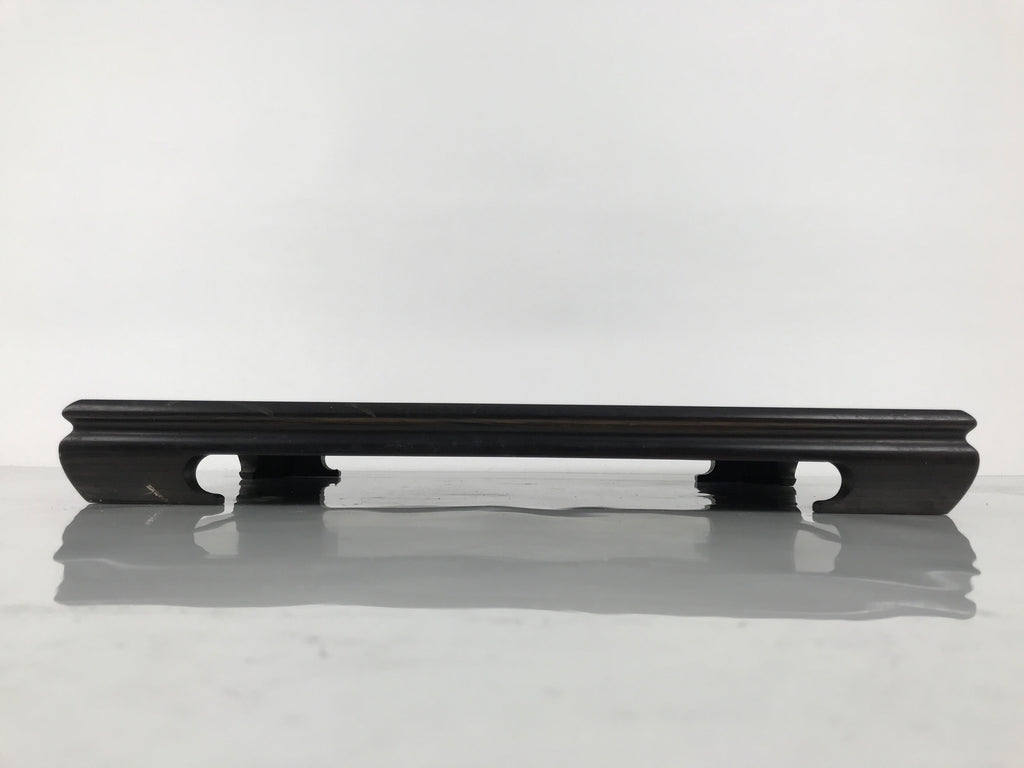 Japanese Brushed Lacquer Wooden Flower Vase Stand Vtg Kadai Ikebana Bonsai WT582