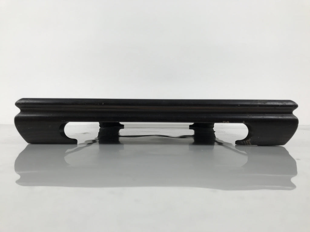 Japanese Brushed Lacquer Wooden Flower Vase Stand Vtg Kadai Ikebana Bonsai WT582