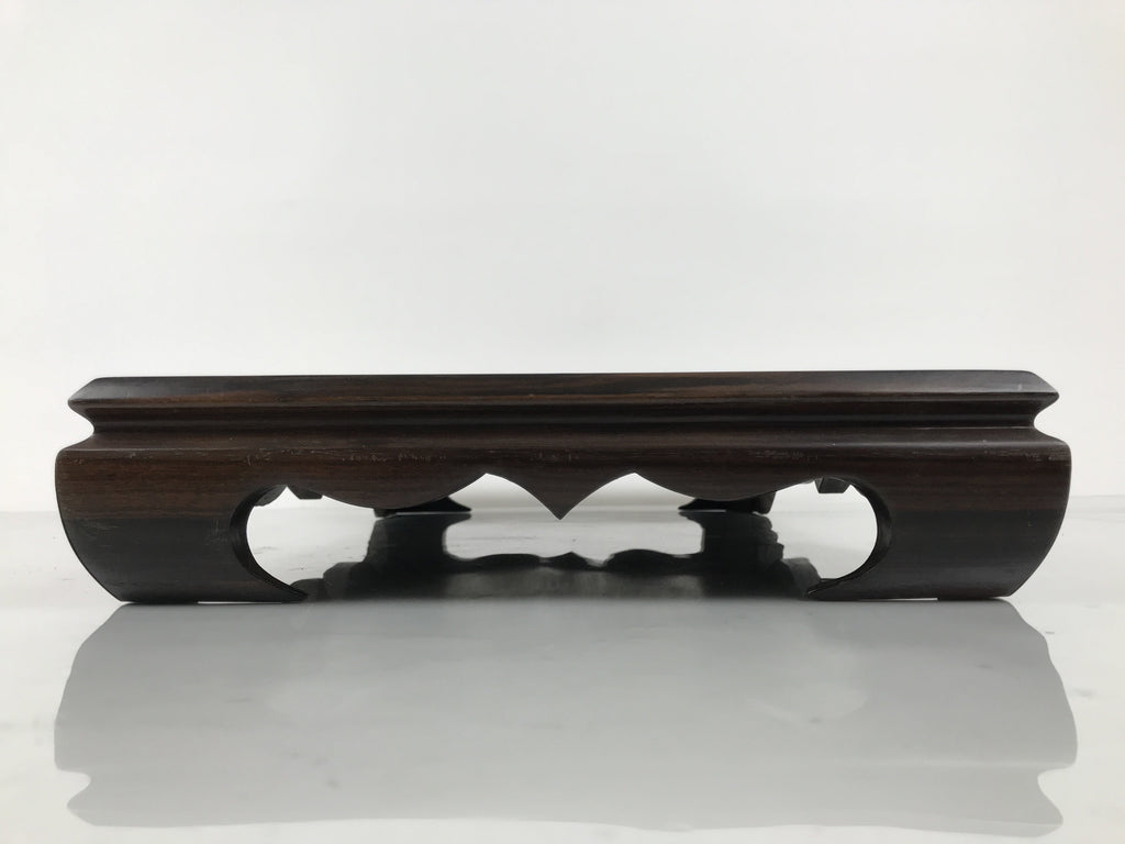 Japanese Brushed Lacquer Wooden Flower Vase Stand Vtg Kadai Ikebana Bonsai WT583